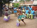 african heritage dance group, accra, ghana performing adzogbo dance, promise and courage are the dancers, our group is led by gasco prosper, amazing drummer from volta region.