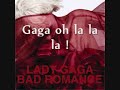 Bad Romance - Lyrics / Paroles - Lady Gaga - Final Version - Radio Edit