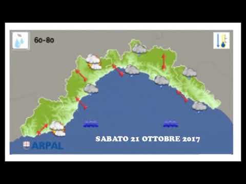 PREVISIONI METEO DI SABATO 21 OTTOBRE 2017