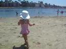 Camilita en la playa
