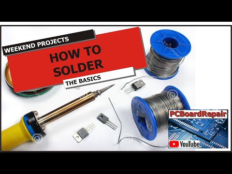 How to solder - Basic soldering techniques video. Soldering is easy to learn. Here's how to... Using: Yubright 0.7mm 60/40 Resin Core Solder (Lead free is also available) We...