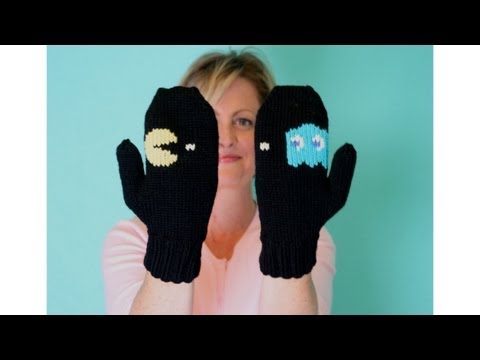 how to knit easy mittens