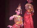 members of the cambodian-american heritage dancers perform choun por at the national museum of natural history's baird auditorium (may 17, 2008 - washington dc)as part of the smithsonian institution's commemoration of asian-american heritage month.  this blessing dance is performed by lynna lam, suteera nagavajara, teravy mol, paula chea and nearry ouk, under the direction of dance masters mme. sam-ouen tes, yim devi dos, and souchietah ung.
