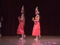 members of the cambodian-american heritage dancers perform choun por at the national museum of natural history's baird auditorium (may 17, 2008 - washington dc)as part of the smithsonian institution's commemoration of asian-american heritage month.  this blessing dance is performed by lynna lam, suteera nagavajara, teravy mol, paula chea and nearry ouk, under the direction of dance masters mme. sam-ouen tes, yim devi dos, and souchietah ung.