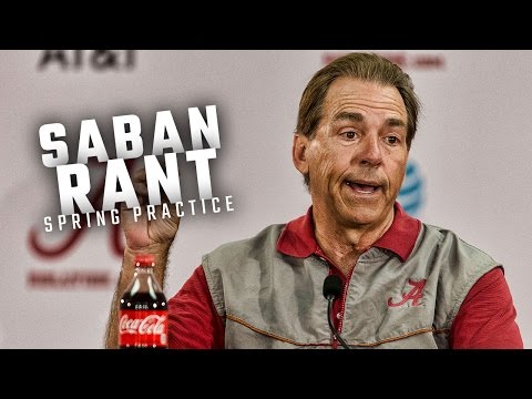Nick Saban Rips Into NCAA & Reporters At Spring Practice Presser