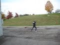 Flying a Toro electric leaf blower