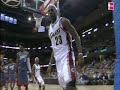 LeBron James Motors Down the Court For a Powerful Slam LeBron James Motors Down the Court For a Powerful Slam