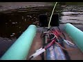 RC boat inflatable RIB with 2 outboards onboard cam.1
