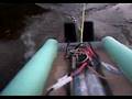 RC boat inflatable RIB with 2 outboards onboard cam.1