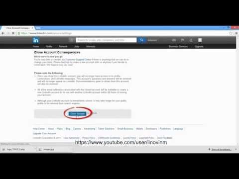 how to permanently delete linkedin account