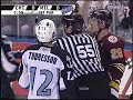 Fan taunting a Hockey Player