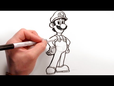 how to draw mario and luigi