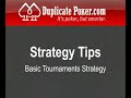 Duplicate Poker Strategy Duplicate Poker Strategy
