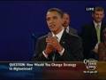 Town Hall Debate - Afghanistan: How would you change stra...