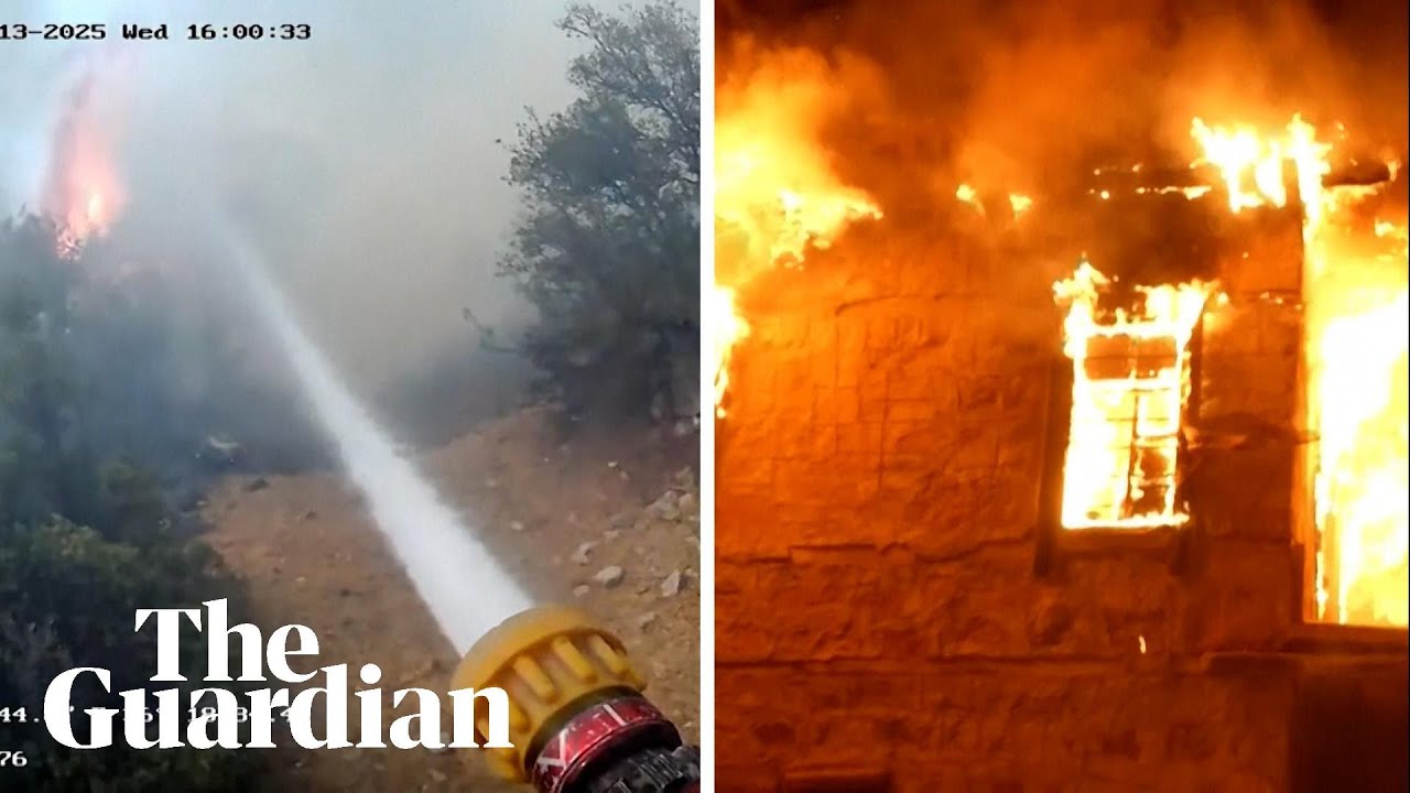 Bodycam footage shows firefighters tackling Turkey wildfire Bodycam footage shows firefighters tackling Turkey wildfire