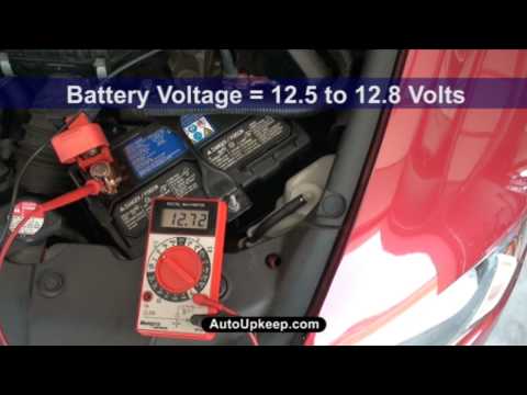 how to voltage test a car battery