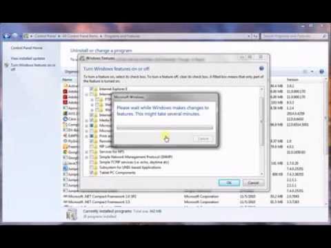 how to remove iis 7