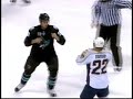 Jordin Tootoo Vs. Brad Staubitz Fight (March 19th 2009)