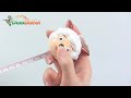 Cartoon Pleasant Goat Shape Retractable Tape Measure Ruler Keychain 3 Pack