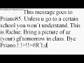 message to priano