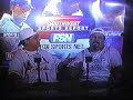 steve & sam olivares comentate for fox sports net, during the all-star game.
