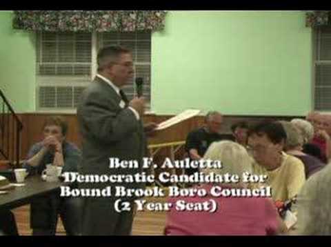 Ben Auletta, Sr. for Bound Brook ...