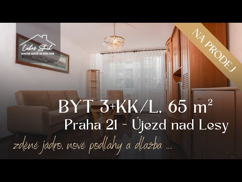 Video Byt 3+kk/L, 65 m² v Újezdu nad Lesy – příroda, klid a rychlé spojení do Prahy