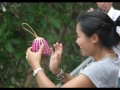 Songkran au Laos bambous et le Pou