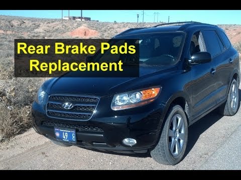 Rear brake pads replacement on a Hyundai Santa Fe SUV – Auto Repair Series