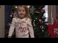 Mackenzie singing Santa Claus is Coming to Town