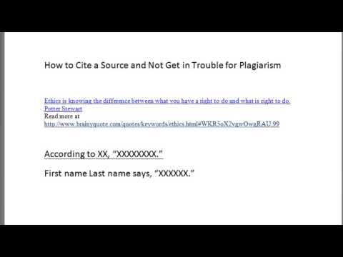 how to properly quote an article