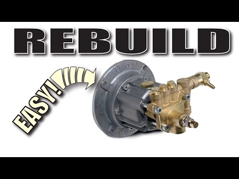 how to rebuild pump on pressure washer