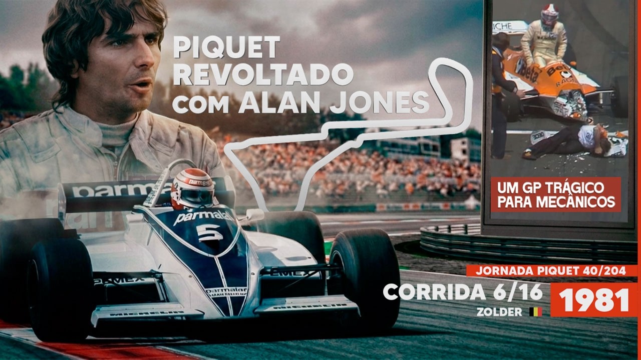 Corrida TRÁGICA para MECÂNICOS na F1; Alan Jones tira PIQUET da prova - GP da Bélgica 1981