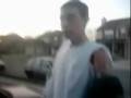 Guy Crashes into the back of a Car!!!!! Brakes window and