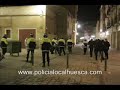 Disturbios tubo Huesca www.policialocalhuesca.com