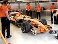 video Chritian Klien gets thumbs up and drives away from the Spykerpitbox at te F1 test at Spa Francorchamps in July  07 Picture