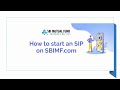 How to start an SIP
