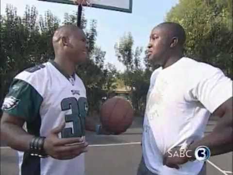 Lloyd Cele and Simba play ball