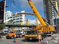 Metrotown Crane Lifting Pedestrian Overpass Cover Metrotown Crane Lifting Pedestrian Overpass Cover