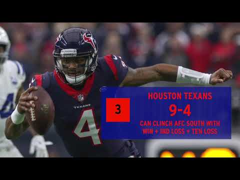 Video: AFC Week 15 Playoff Clinching Scenarios