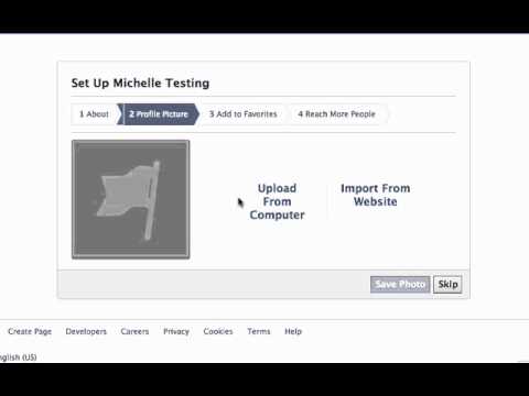 how to create facebook page