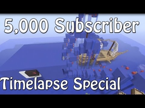 5,000 Subscribers Timelapse Special - Giant Squid Attacking Ship