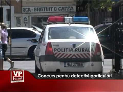 Concurs pentru detectivi particulari