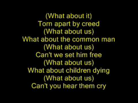 Michael Jackson - Earth song - lyrics