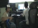 The Beat Bumz recording guitars and goofing off