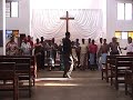 Kwaya ya Uinjilisti choir of Loruvani in rehearsal