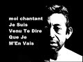 Gainsbourg - Je suis venu te dire que je m'en vais (cover)