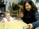 Mimi eats more ...