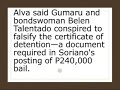 (Eliseo) - Ely Soriano charged with falsification of public
