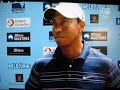 Tiger Woods interview after R1 '09 Aus Masters